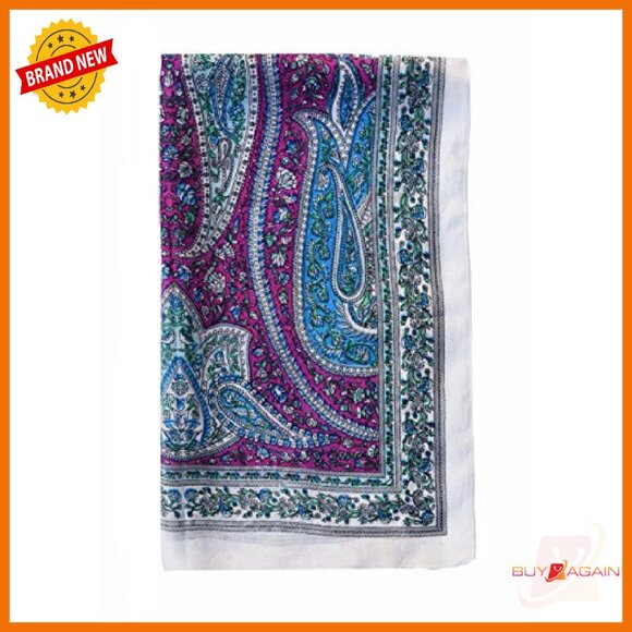 Pure Silk Scarf Hand Dyed 20x68in Luxury Accessory - Picture 3 of 3